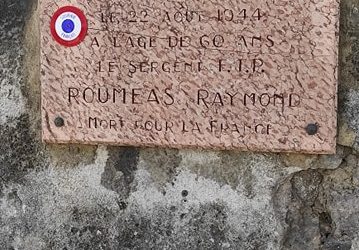 Sur les traces de Raymond ROUMEAS fusillé par les Allemands à Tournon sur Rhône, le 22 Août 1944 !